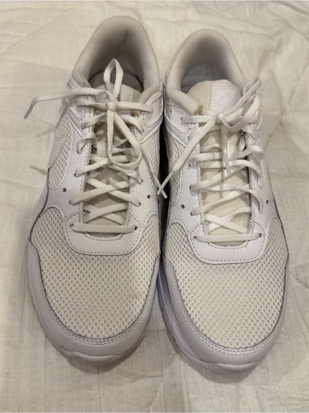 Nike Air Max SC Triple White Photon Dust Women’s Sneakers CW4554-101 Mesh